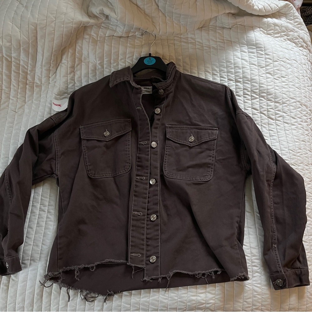 ardene brown denim jacket